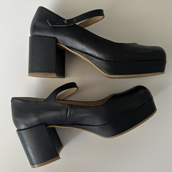 Intentionally Blank Mary Jane Shoes Black Size 38 - Picture 4 of 5